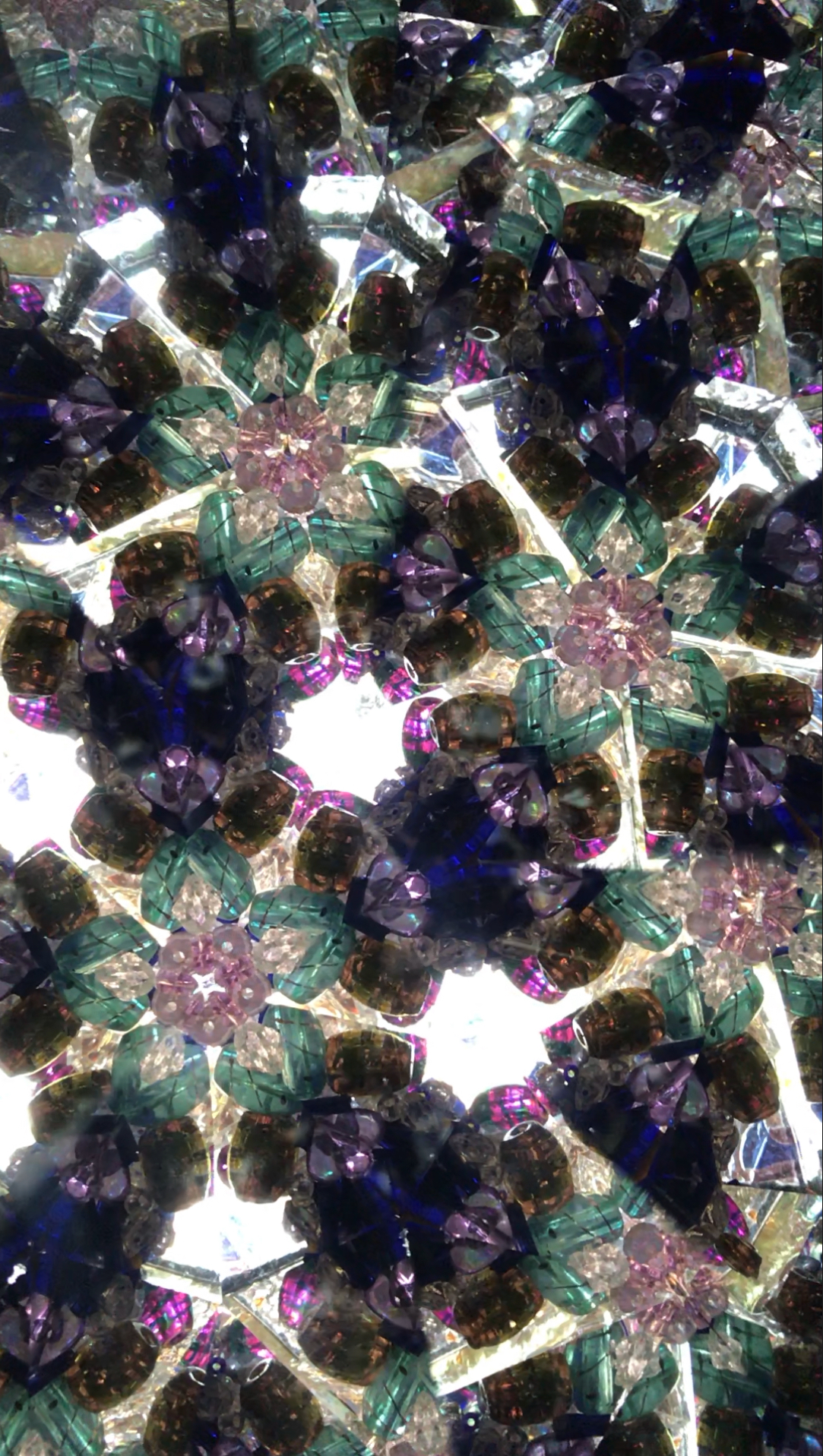 fuschia teal dark blue kaleidoscope