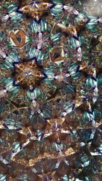 gold teal kaleidoscope