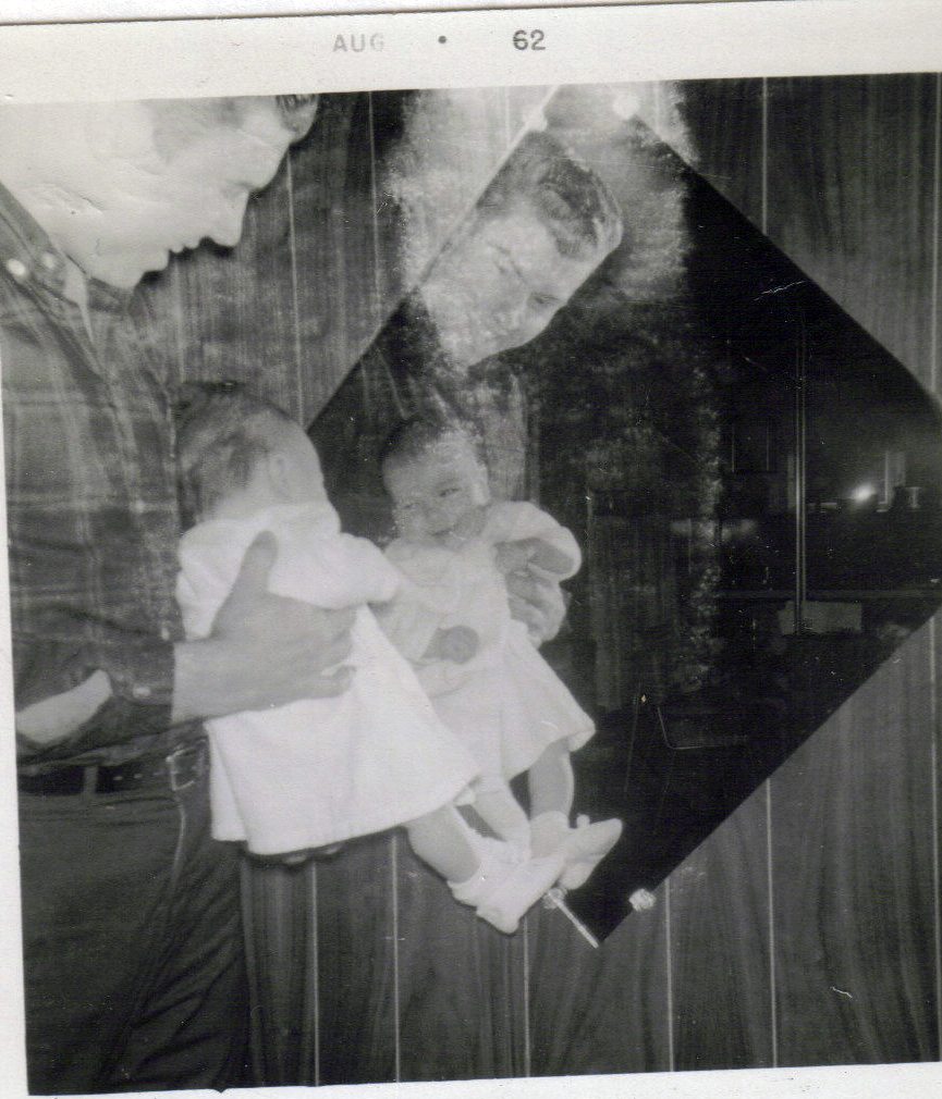 Daddy and Sheila at age 3 months